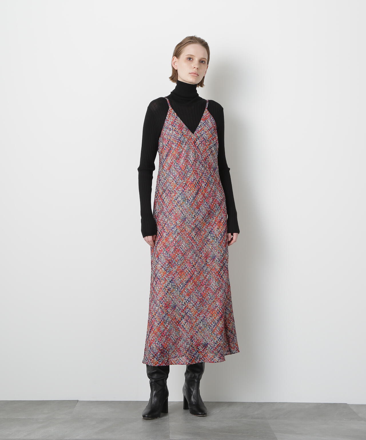 Printed Maxi Camisole Dress