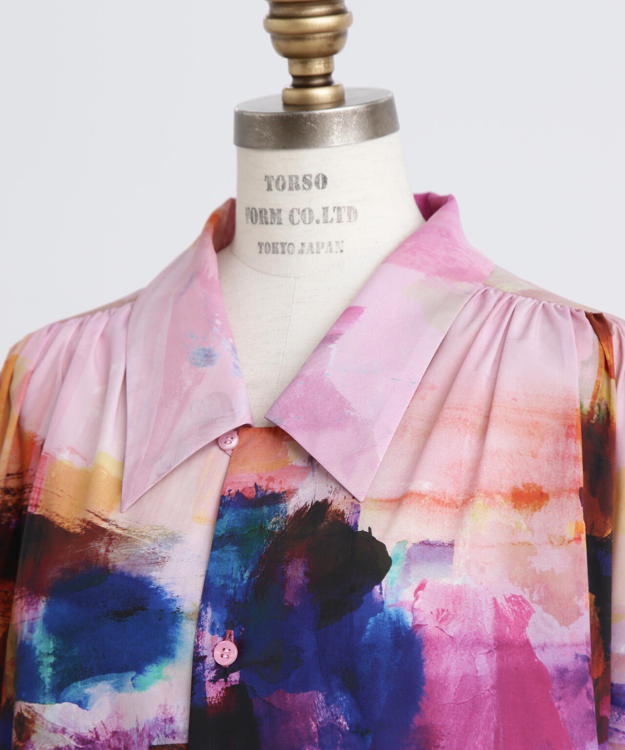 Art Printed Shirt Dress