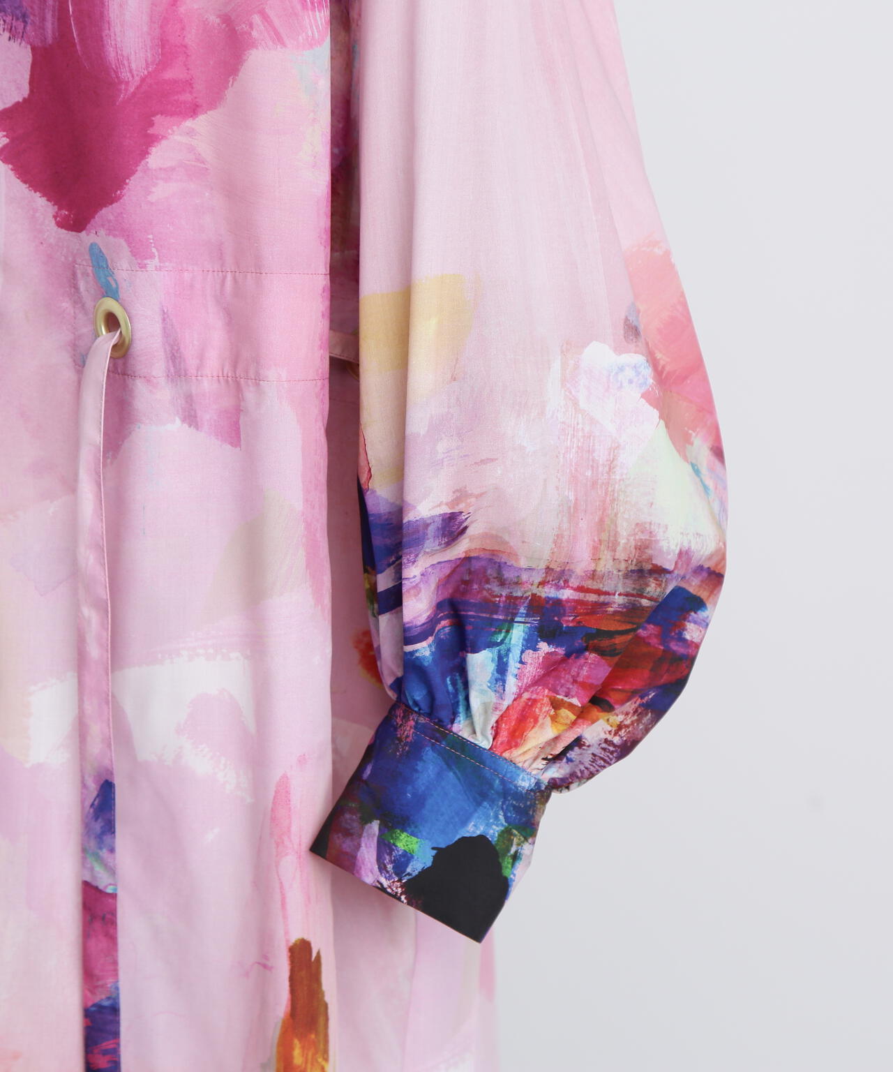 Art Printed Shirt Dress