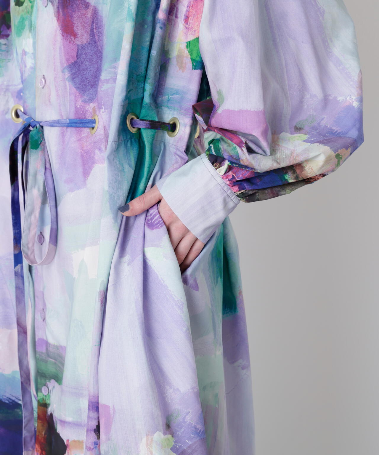 Art Printed Shirt Dress