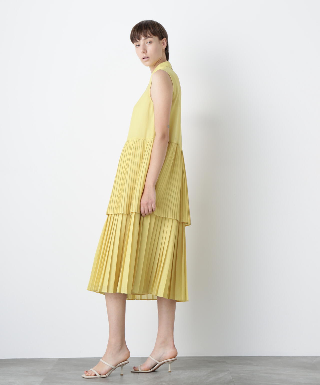 Pleats Combination Dress