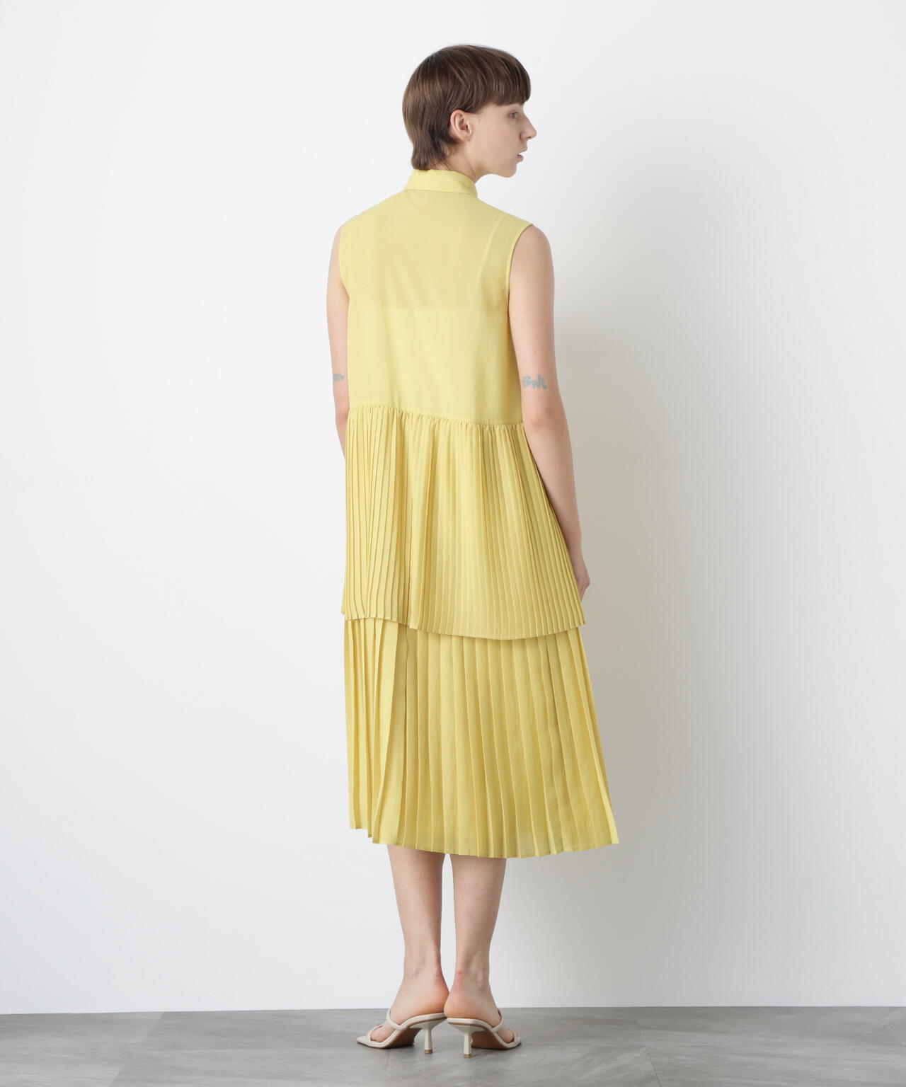 Pleats Combination Dress