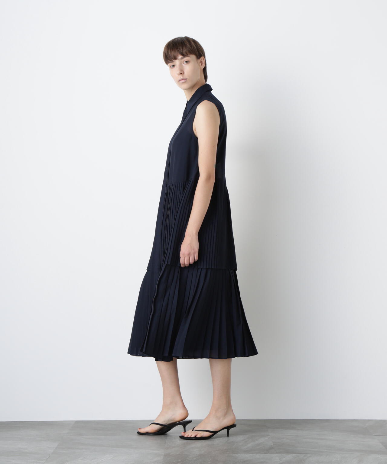 Pleats Combination Dress