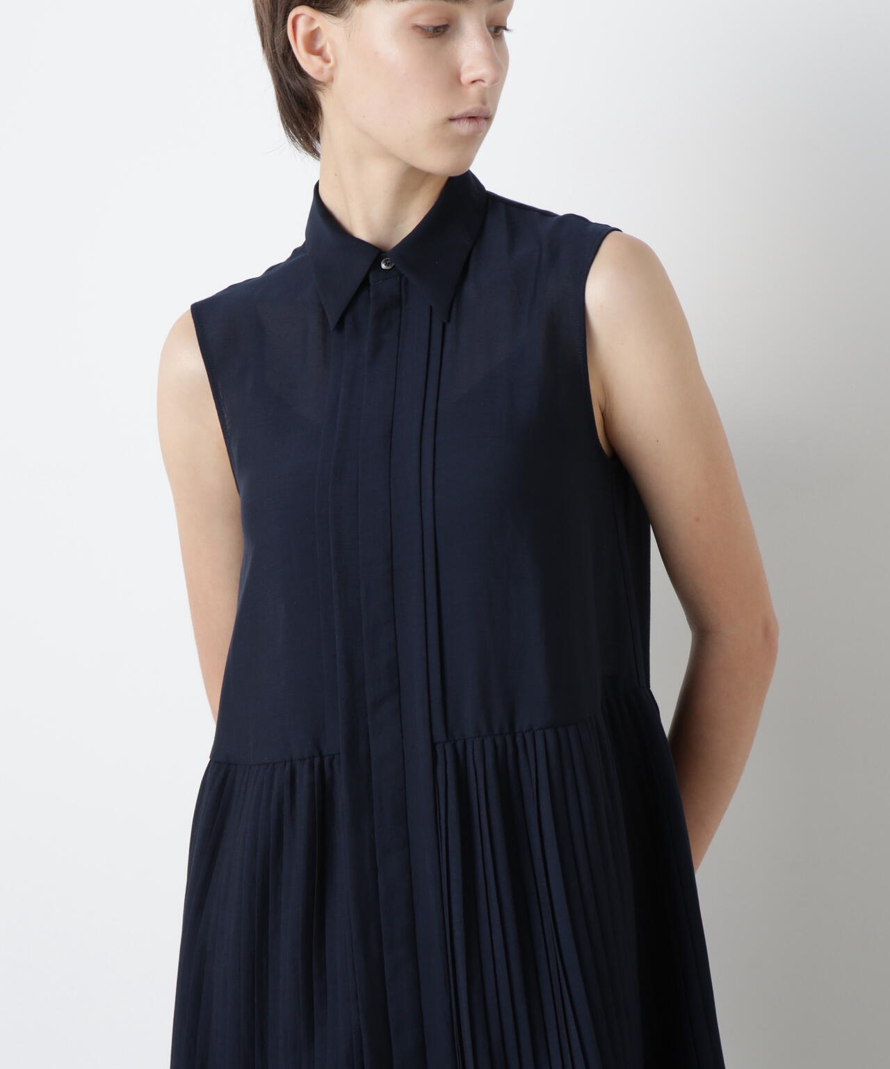 Pleats Combination Dress