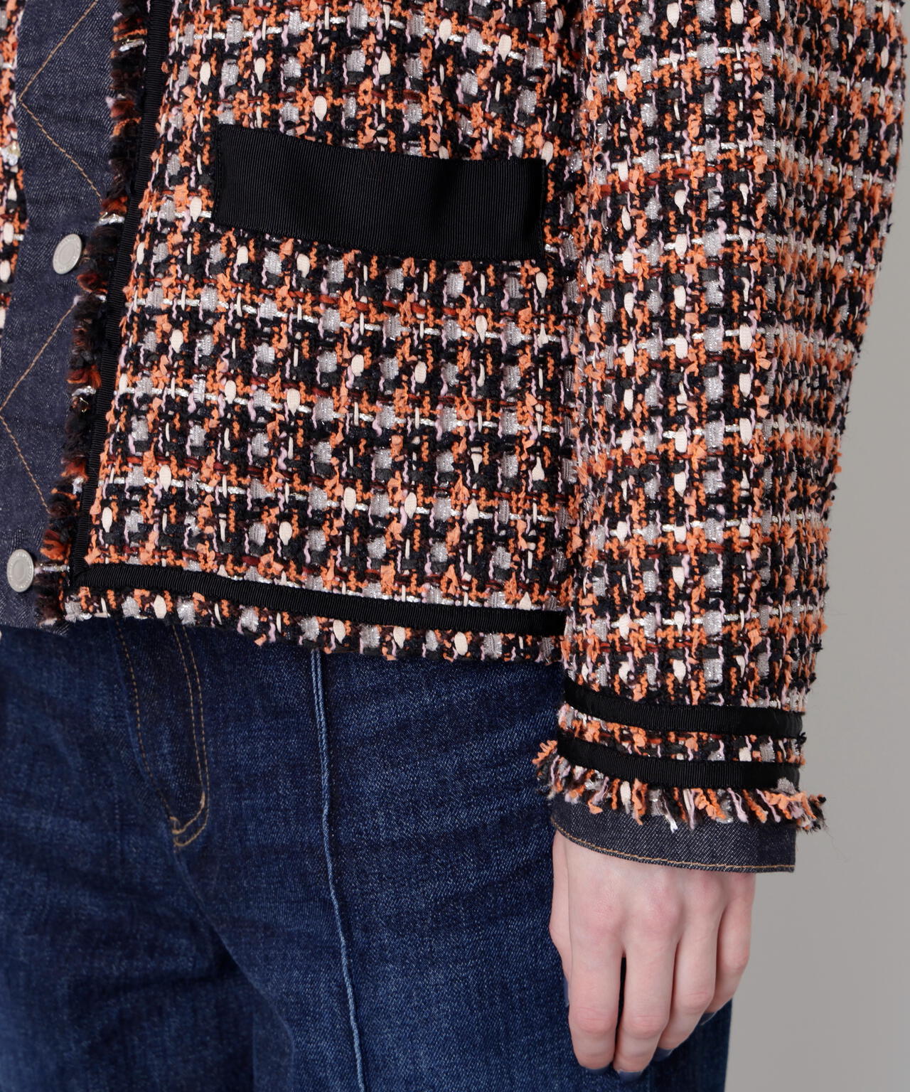 Tweed/Denim Combi JK