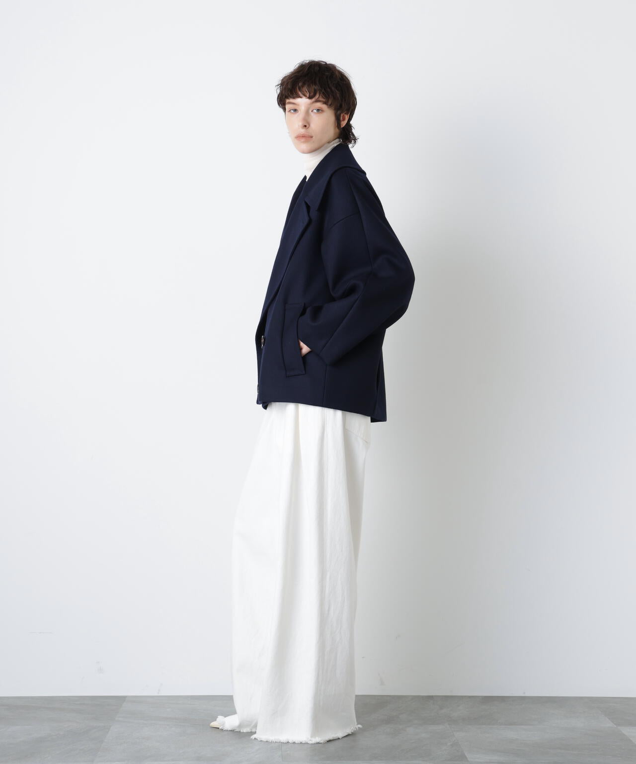 Big Silhouette Pea Jacket