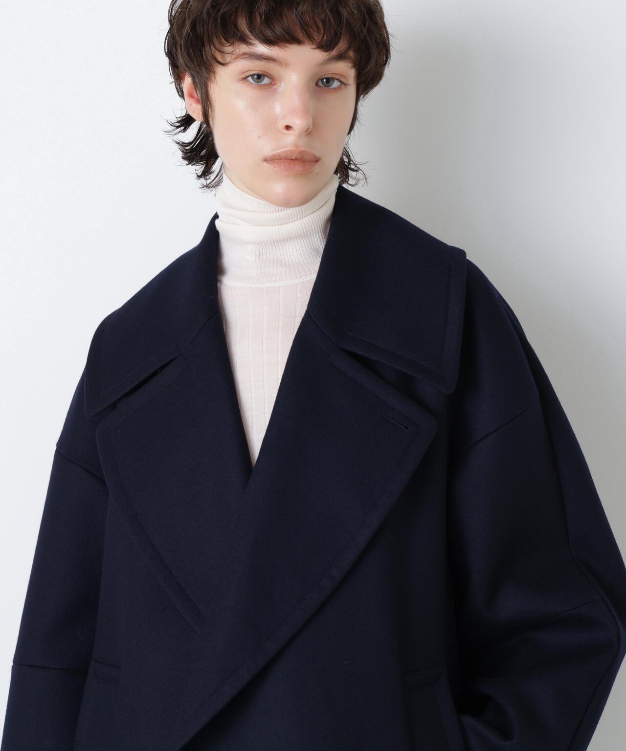 Big Silhouette Pea Jacket