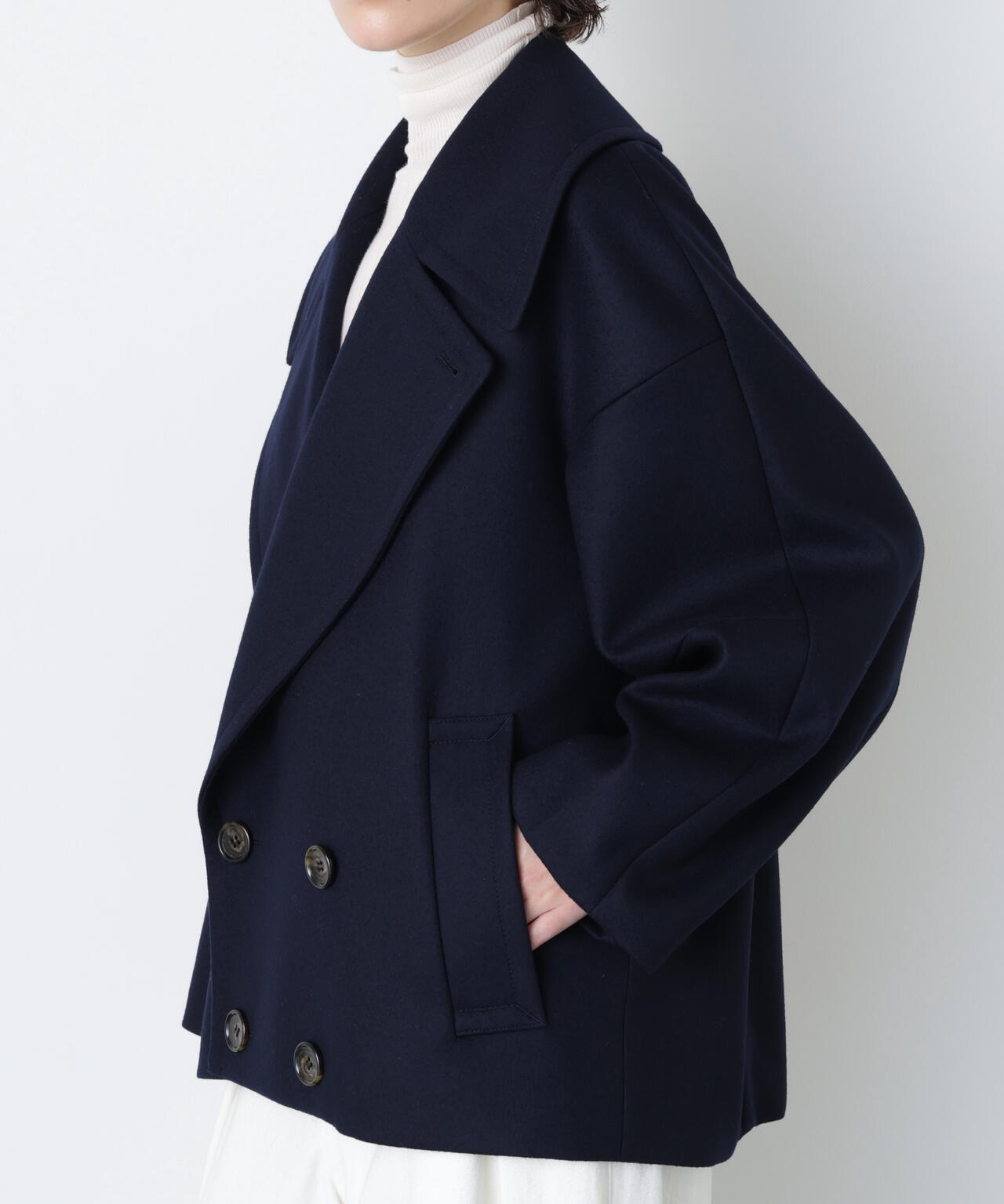Big Silhouette Pea Jacket