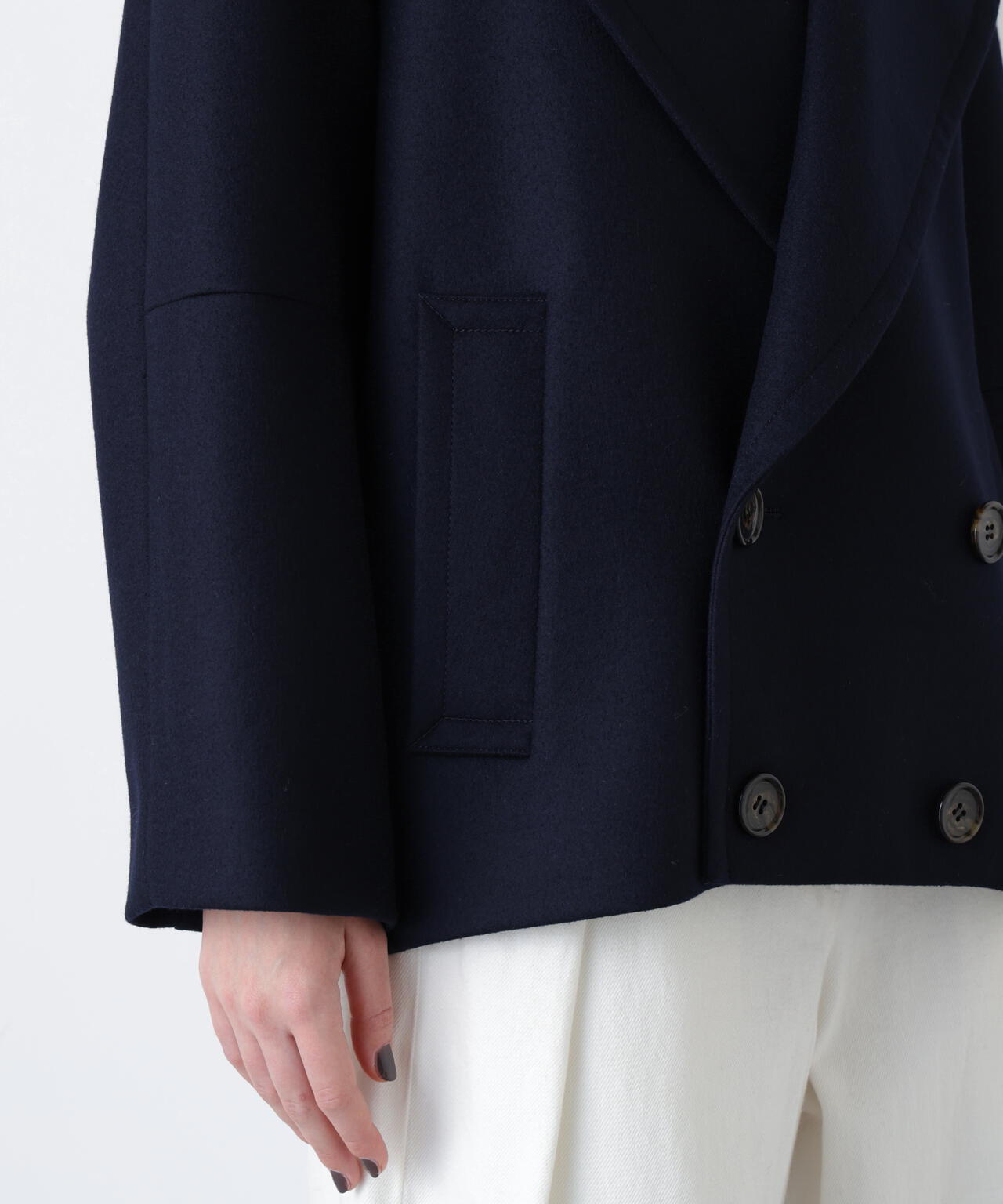 Big Silhouette Pea Jacket