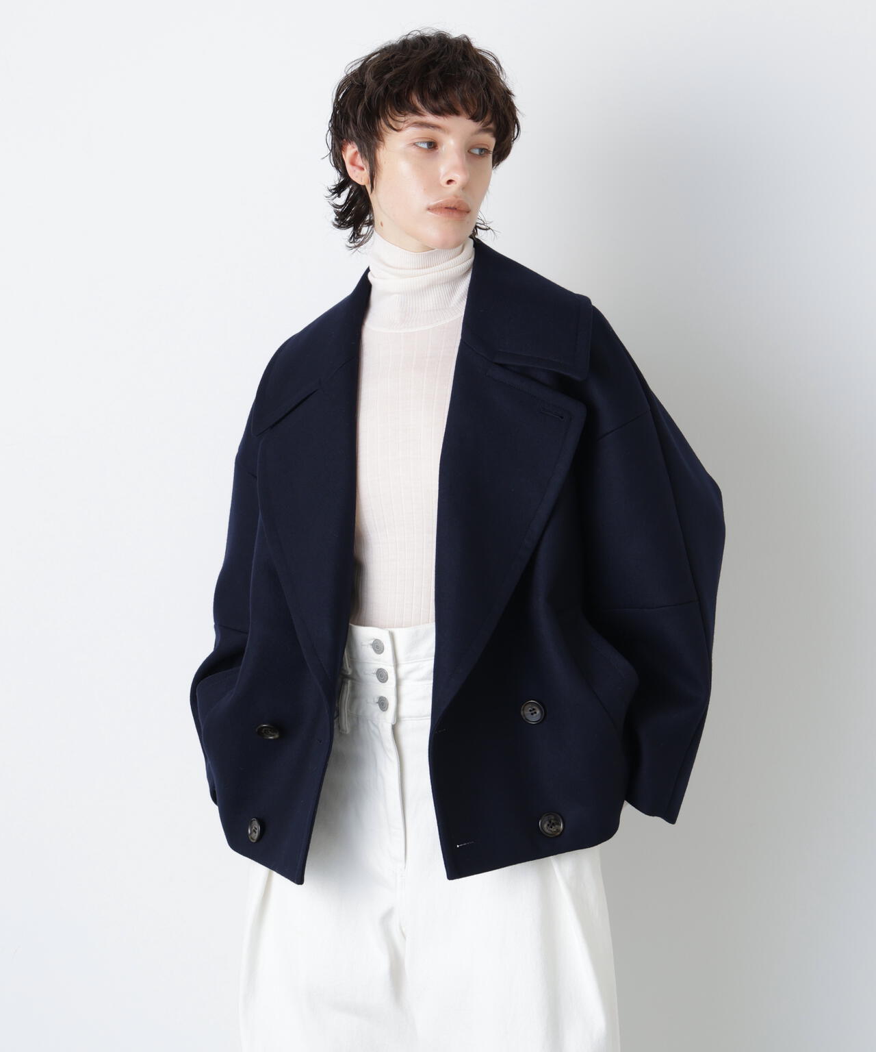 Big Silhouette Pea Jacket