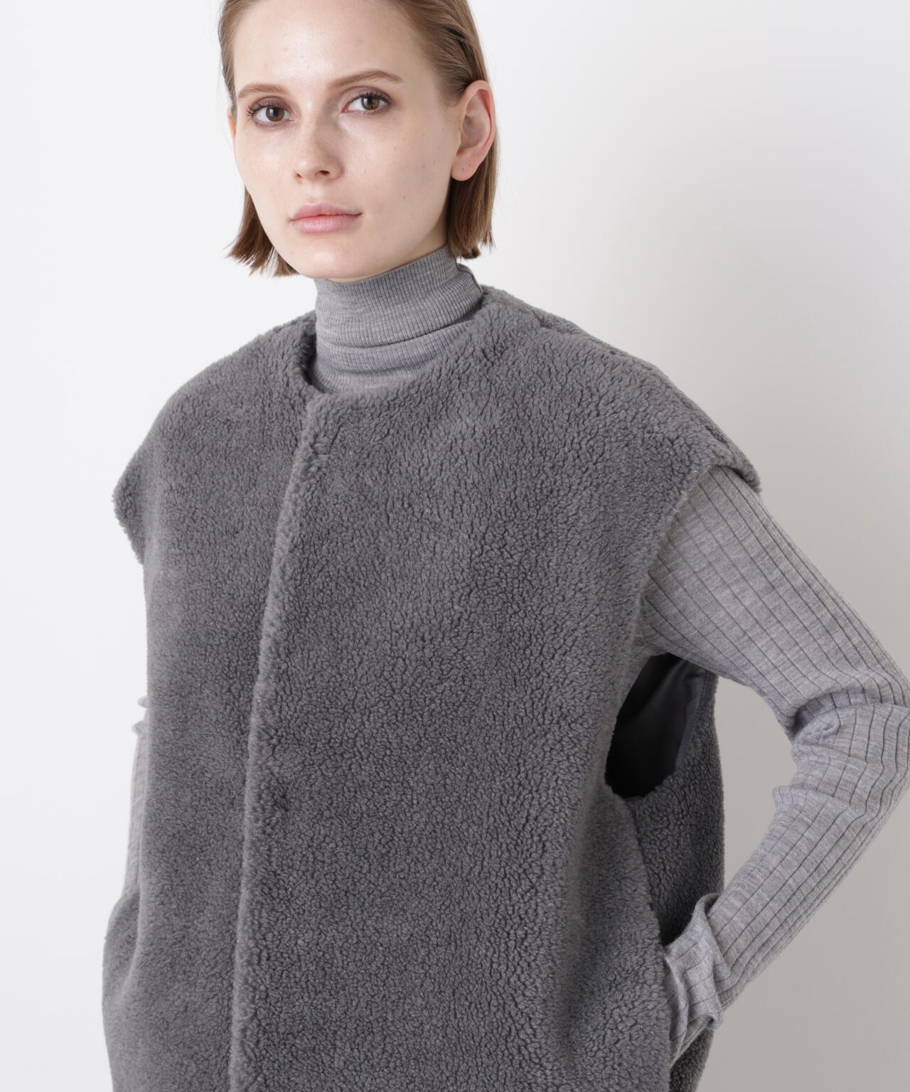 Wool Boa Gilet