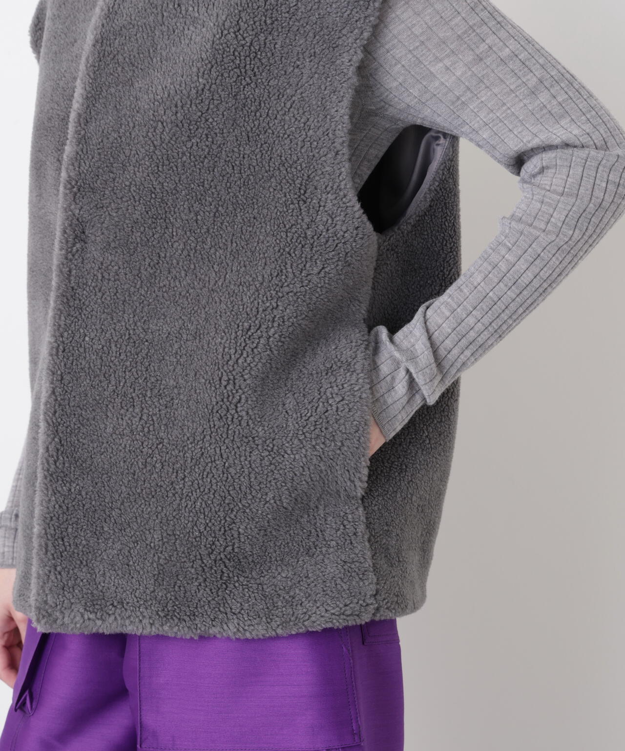 Wool Boa Gilet