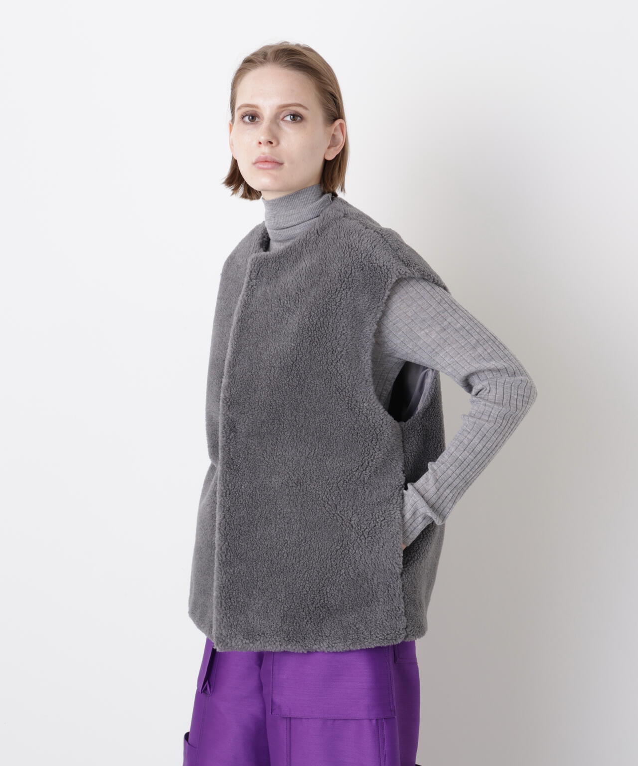Wool Boa Gilet