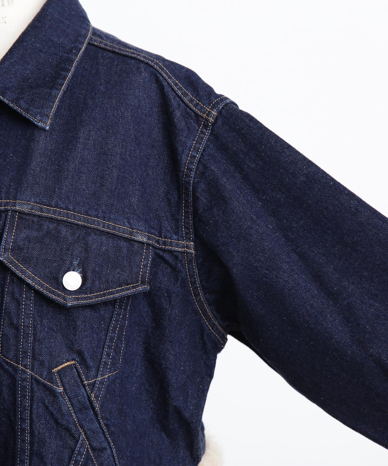 Fur Trim Combination Denim JK