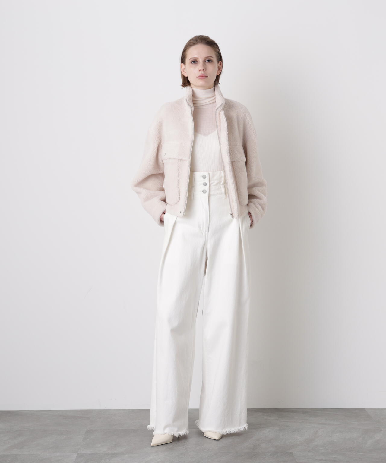 【CLASSY 1月号掲載商品】Boa Stand Zip Up Jacket