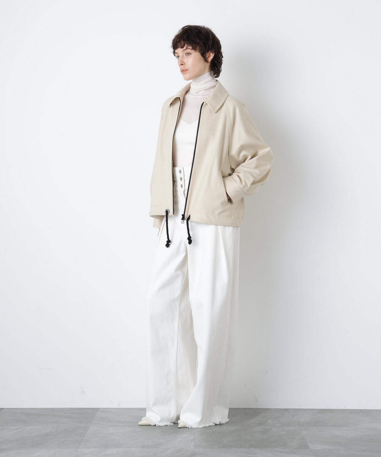 Bicolor Zip Swing Top
