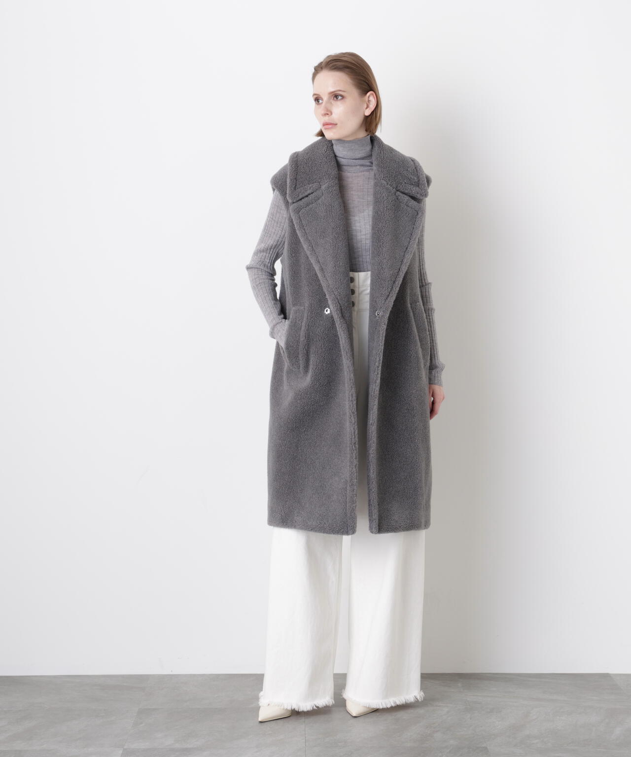 New Silhouette Boa Gilet