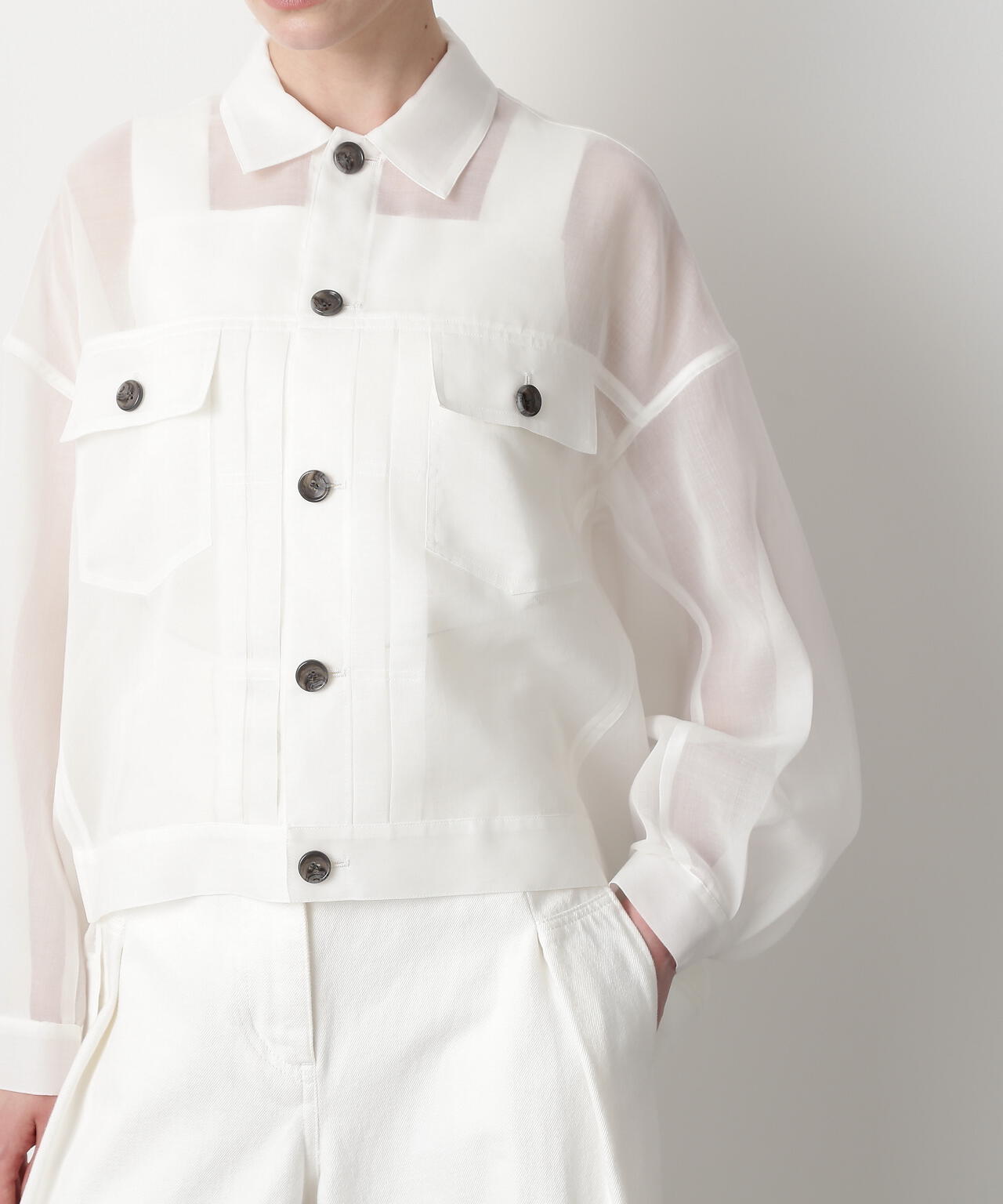 Sheer Organdy Jean Jaket