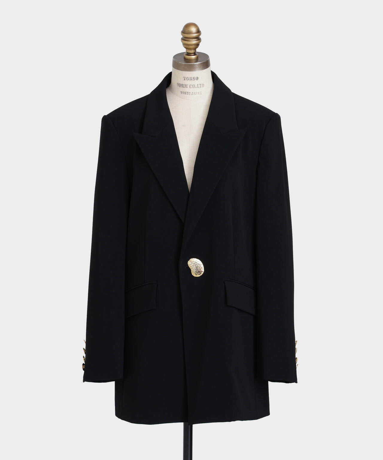 Belted Metal Button Jacket