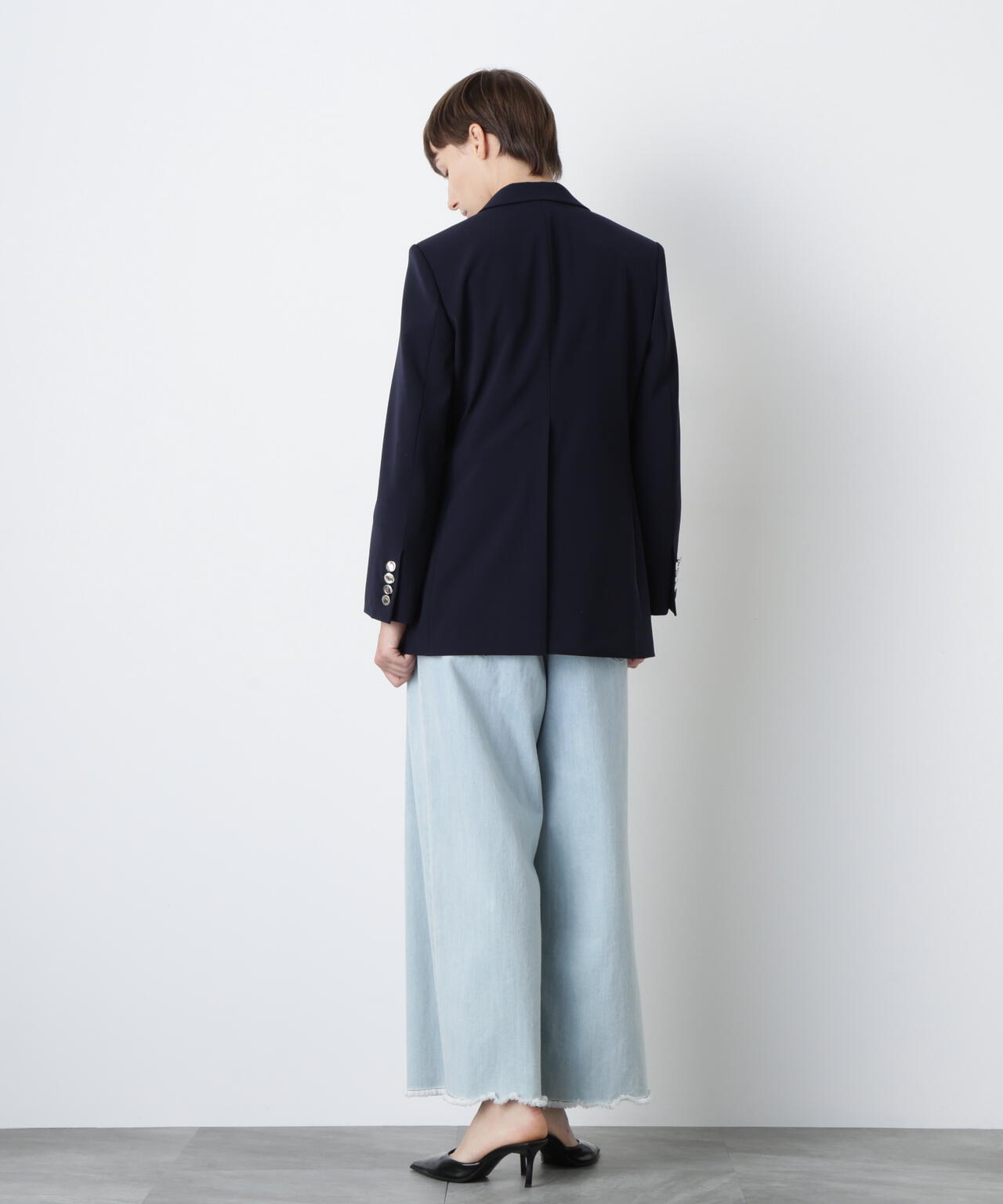 Belted Metal Button Jacket