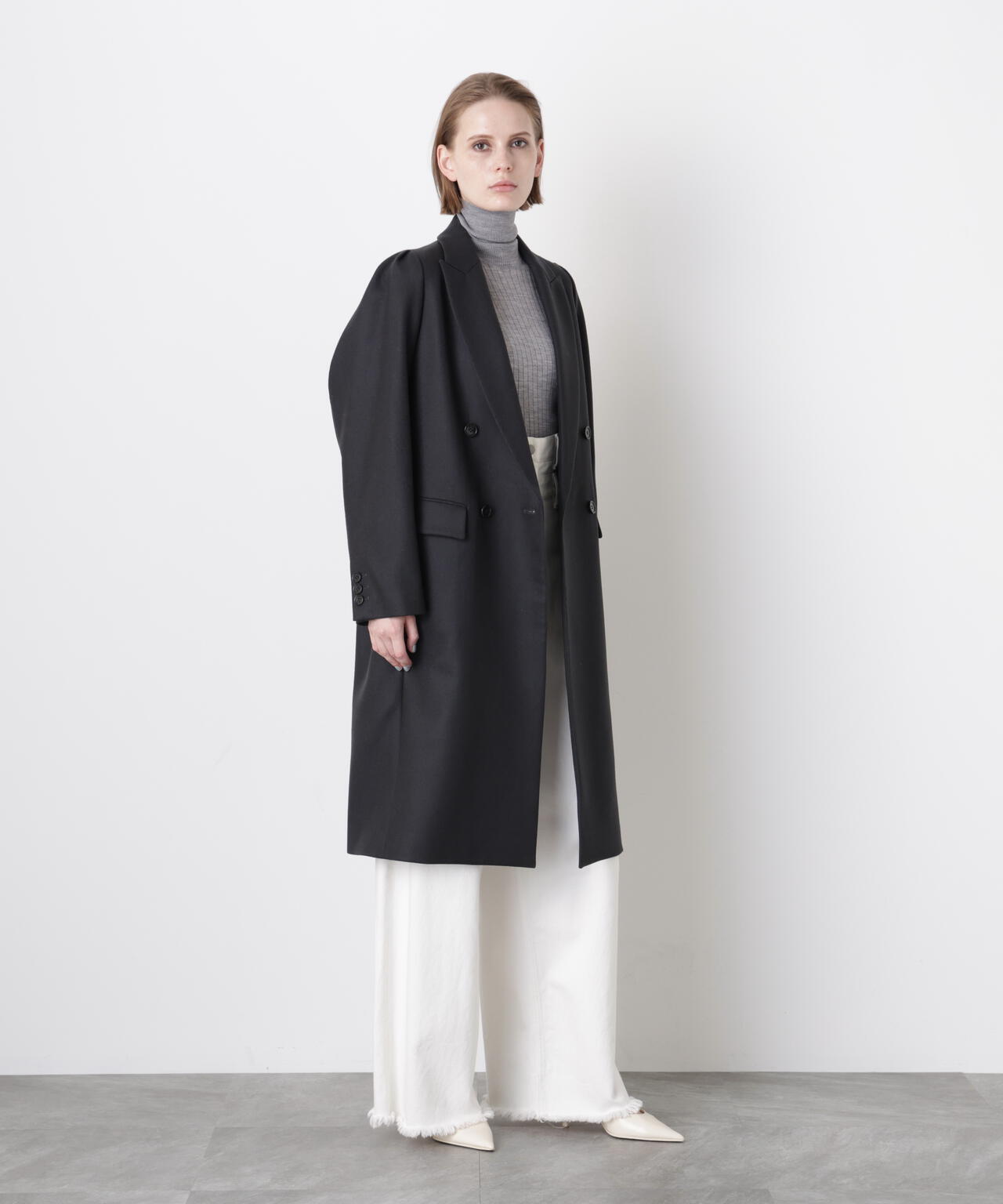 Constructed Sleeve Chester Coat