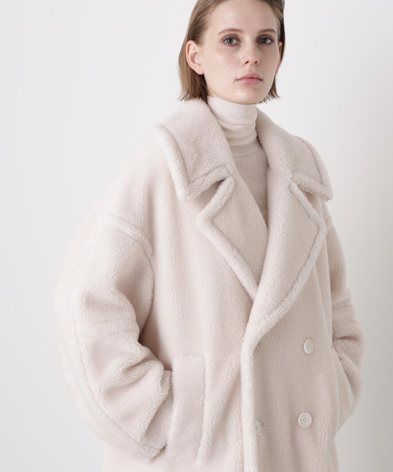 【Oggi 1月号掲載商品】New Silhouette Pea Coat