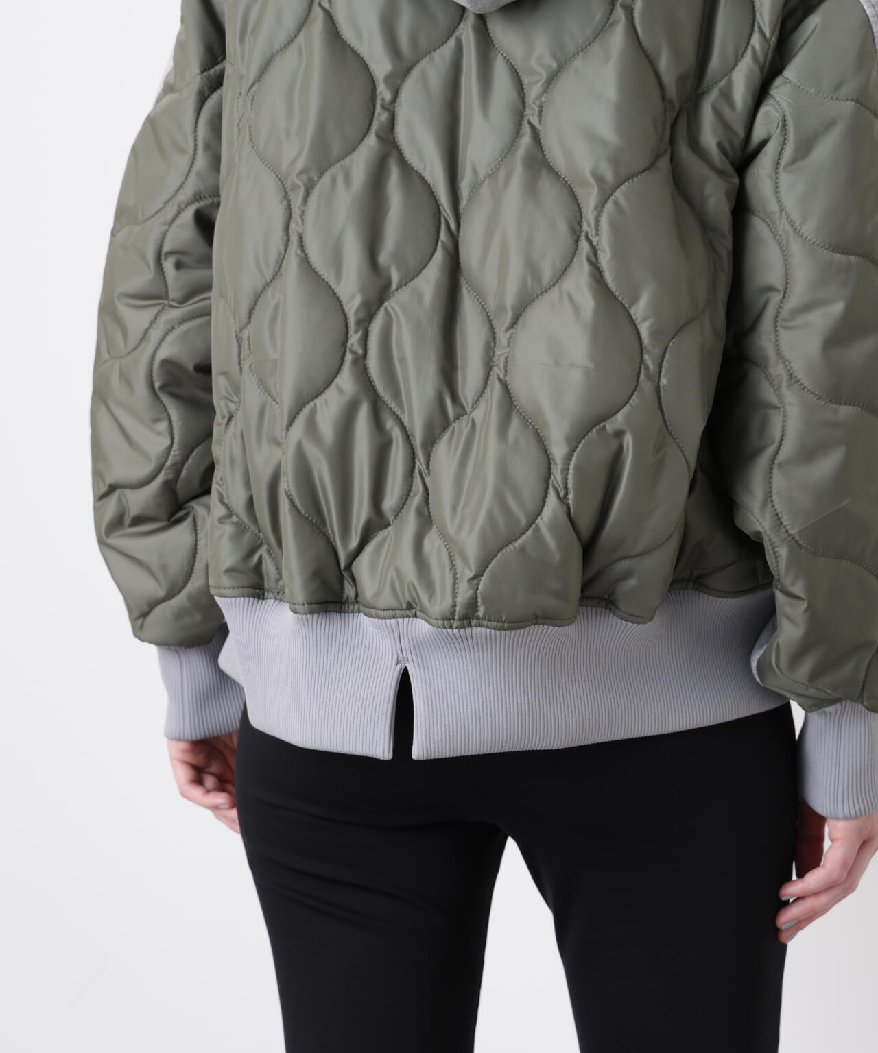 Quilted Combination Hoody