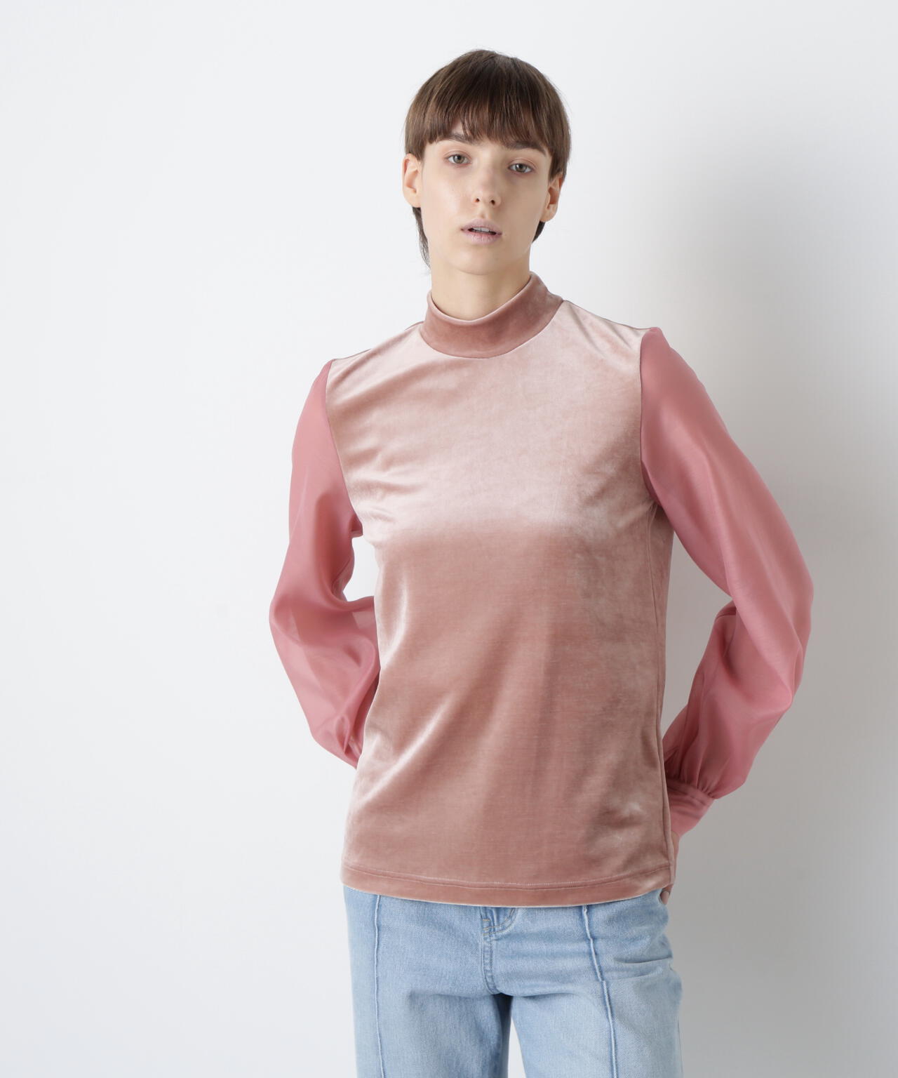 Velour Organdy Pullover