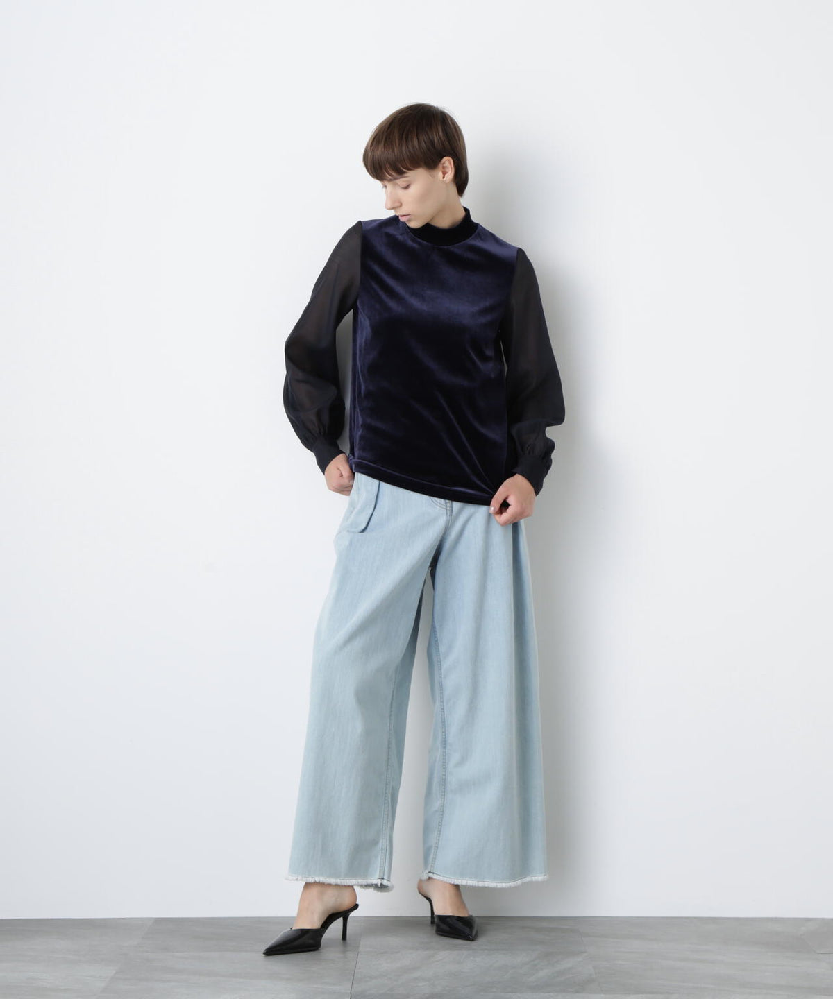 Velour Organdy Pullover