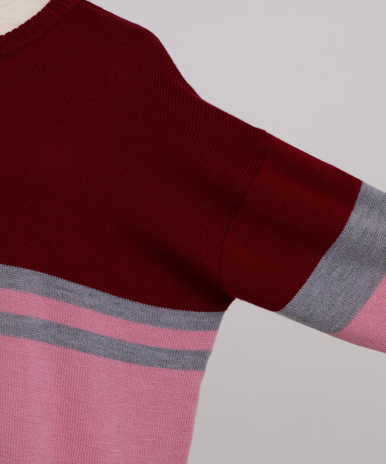 Fluffy Yarn Combi Pullover