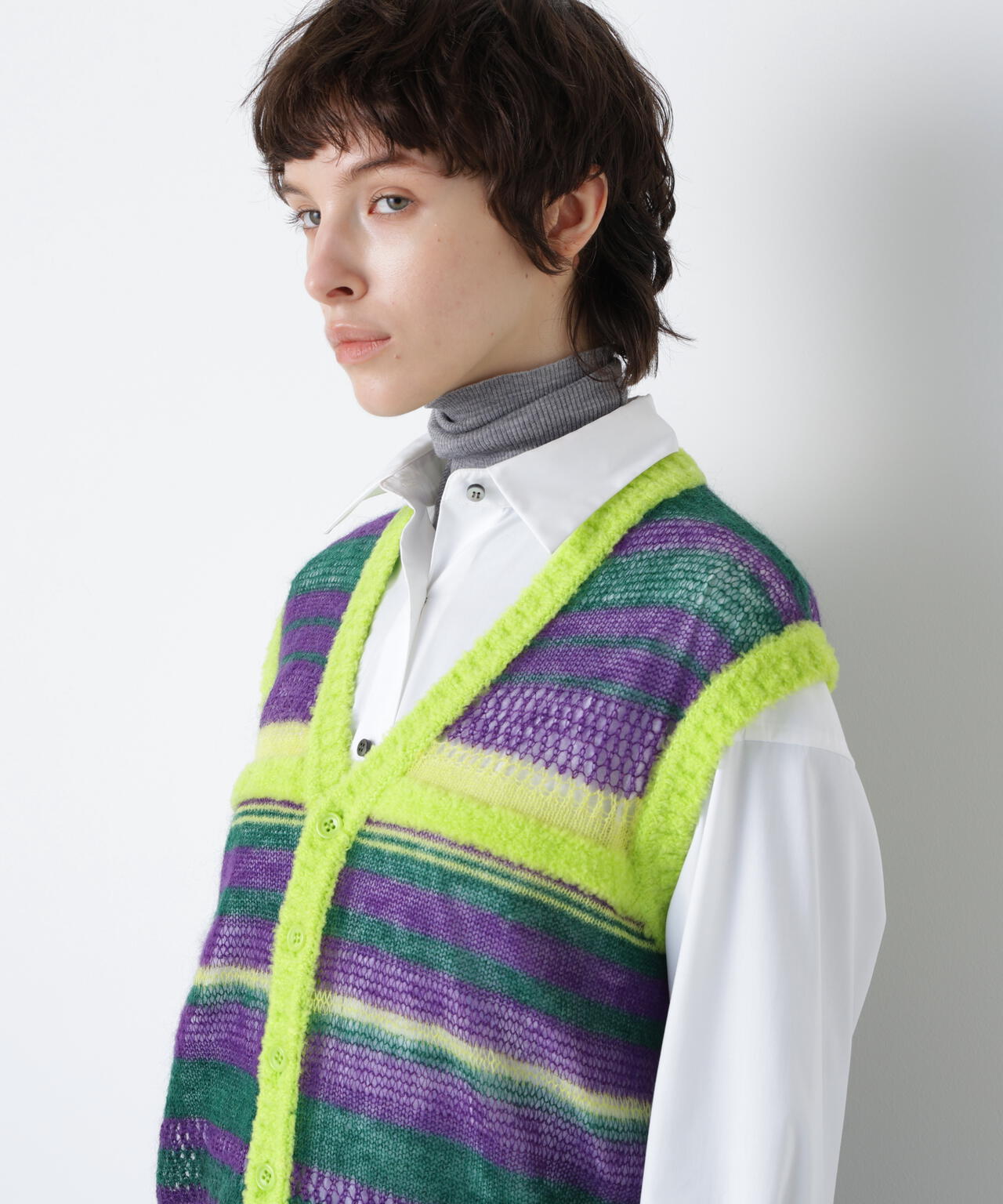 Sheer Mohair Gilet
