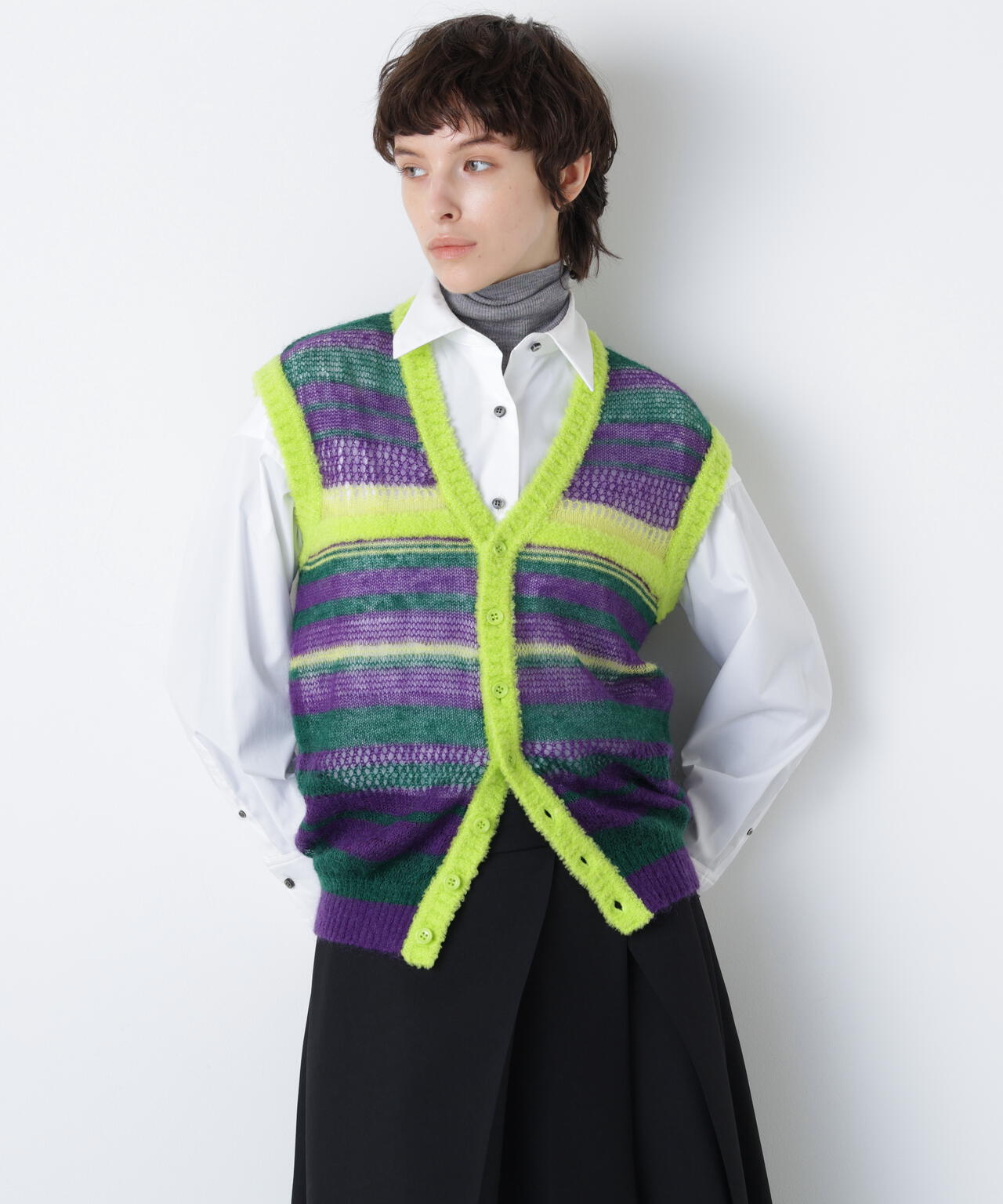 Sheer Mohair Gilet