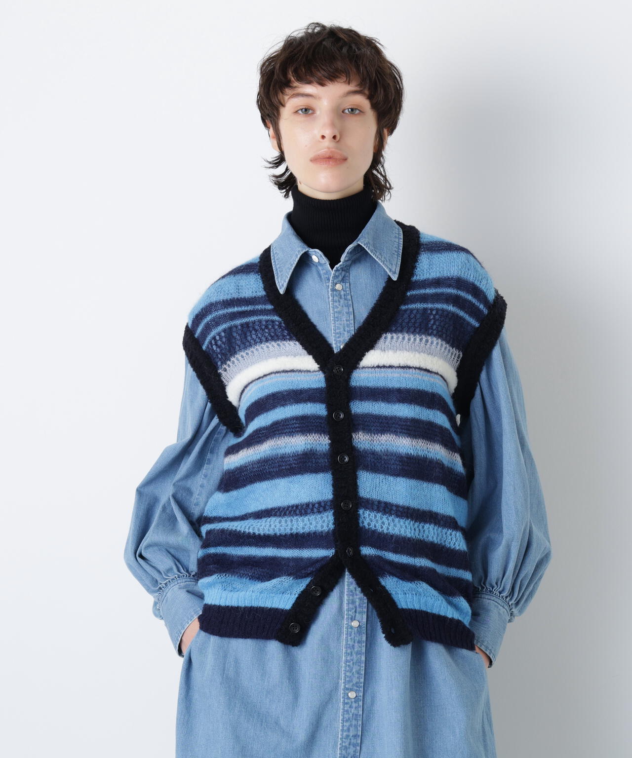 Sheer Mohair Gilet