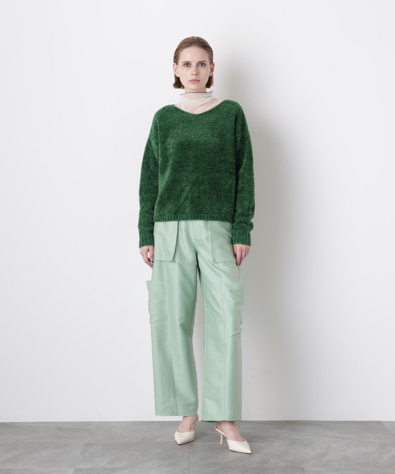 Glitter Yarn Pullover