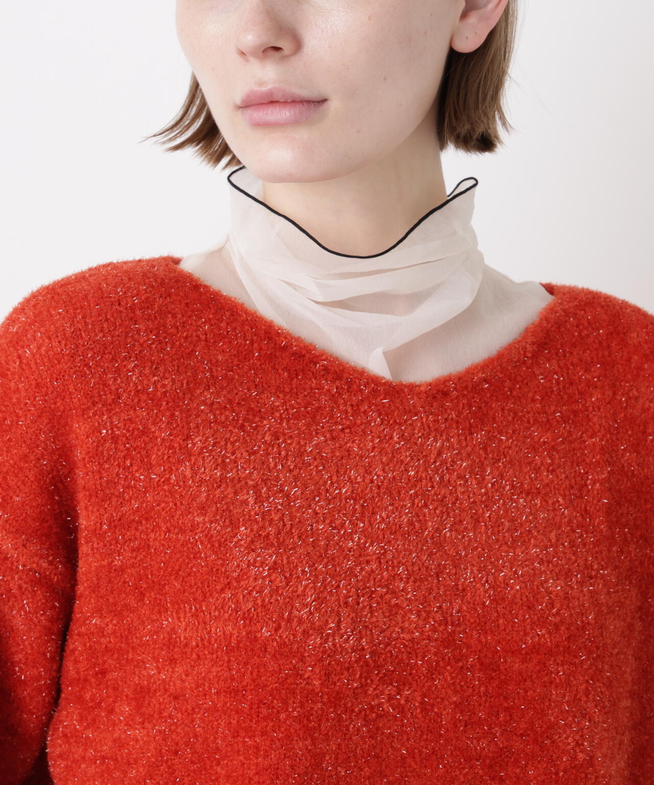 Glitter Yarn Pullover