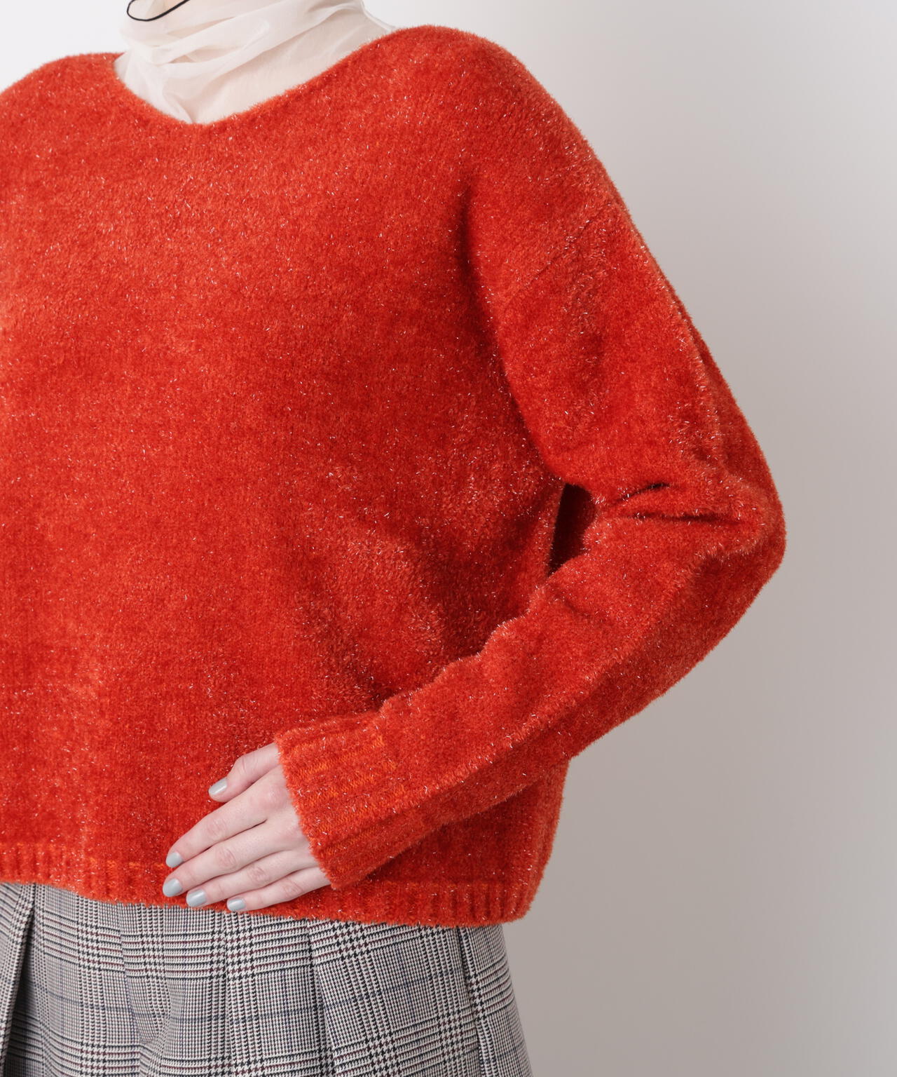 Glitter Yarn Pullover