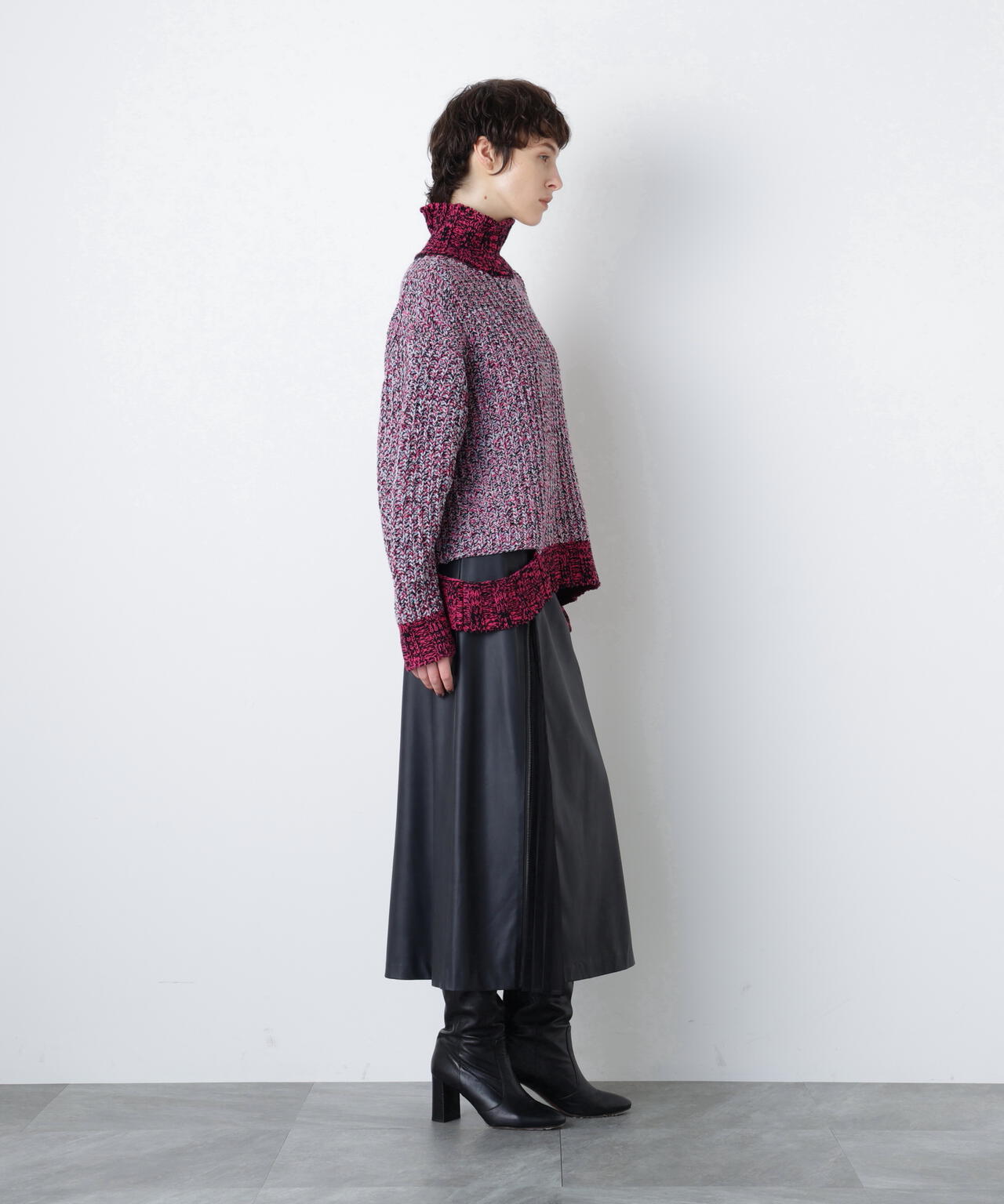 Mixed Color Yarn Pullover