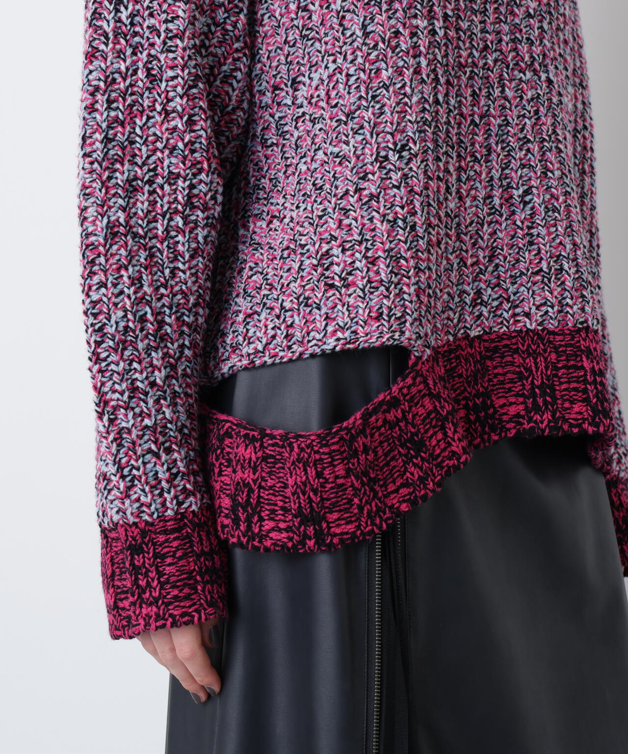 Mixed Color Yarn Pullover