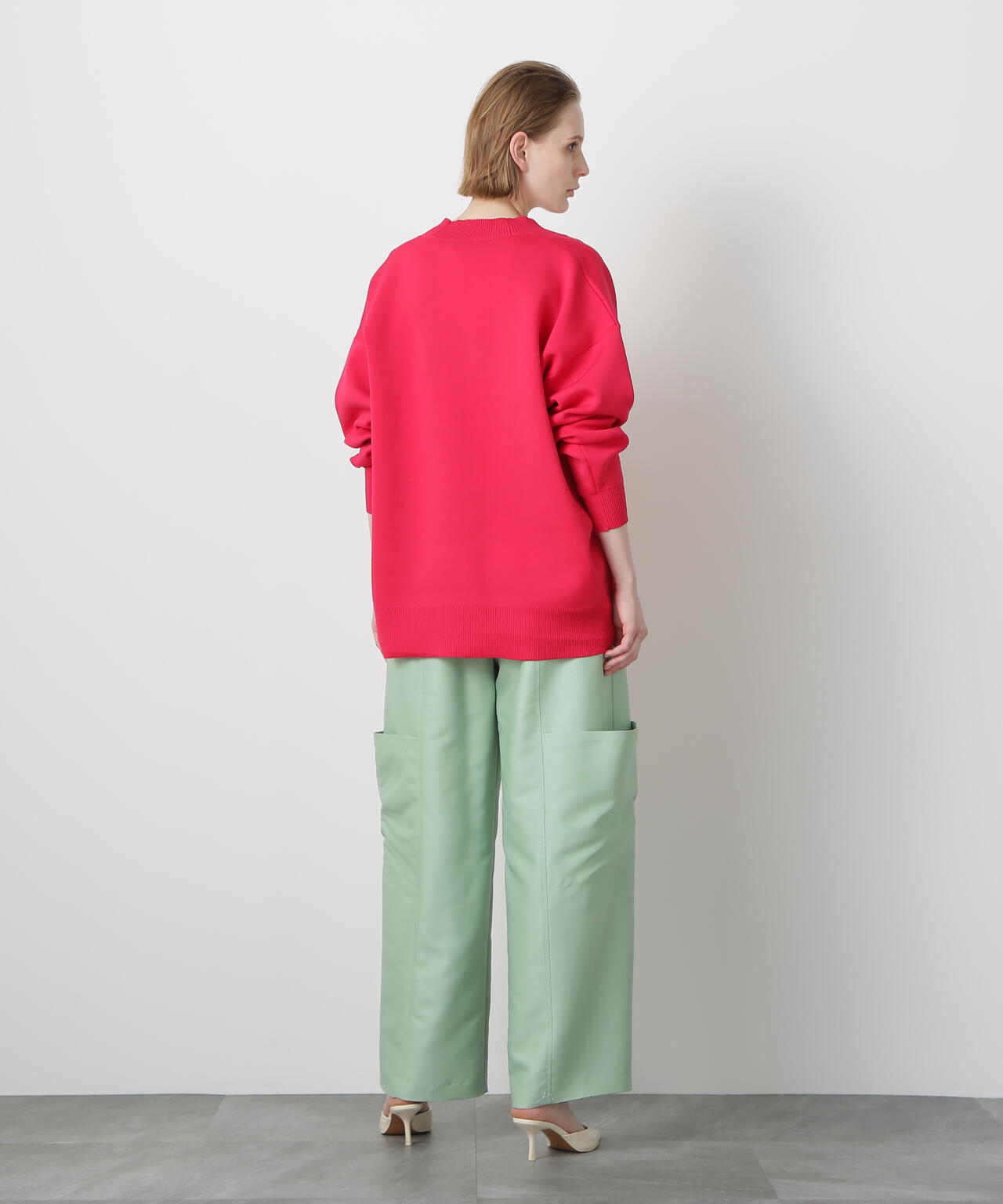 Painted Metal Button Cardigan