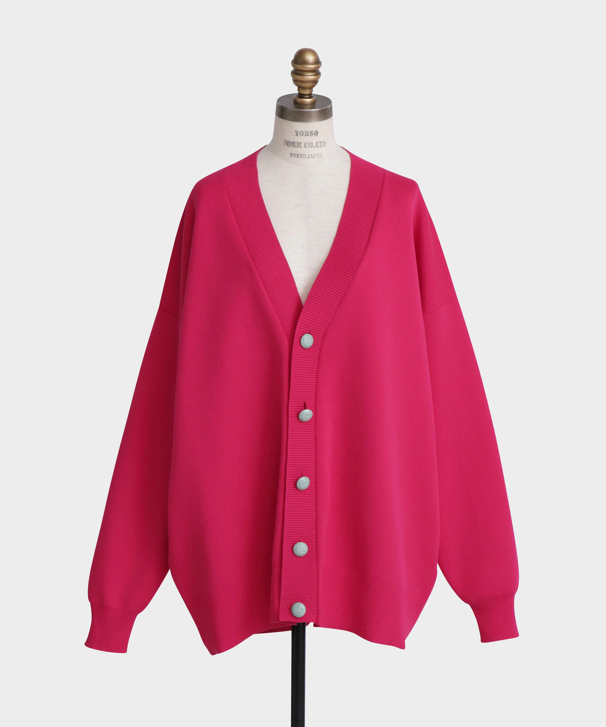 Painted Metal Button Cardigan