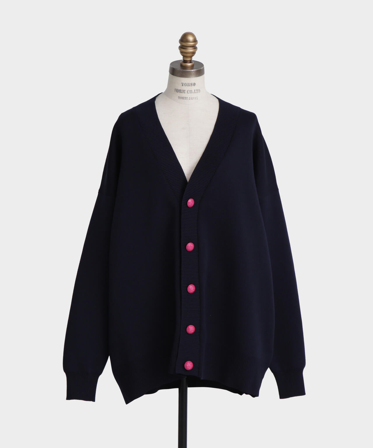 Painted Metal Button Cardigan