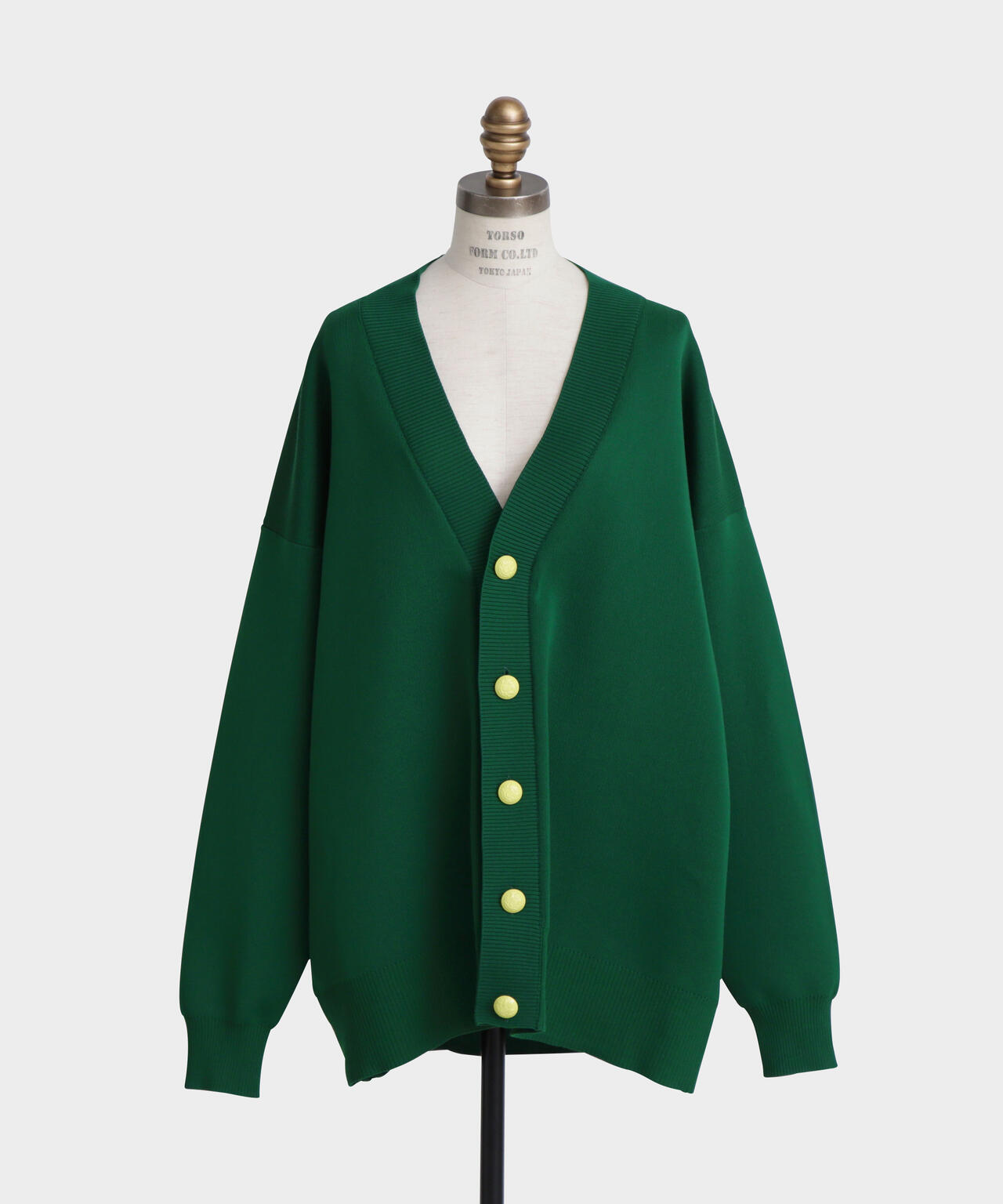 Painted Metal Button Cardigan