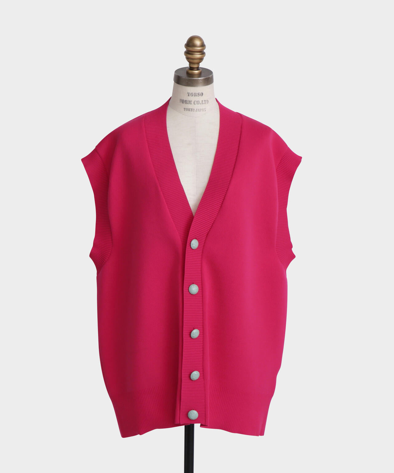 Painted Metal Button Gilet