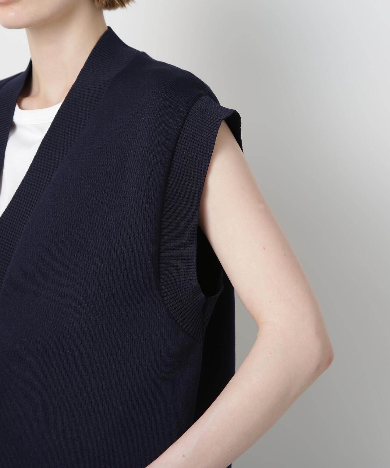 Painted Metal Button Gilet