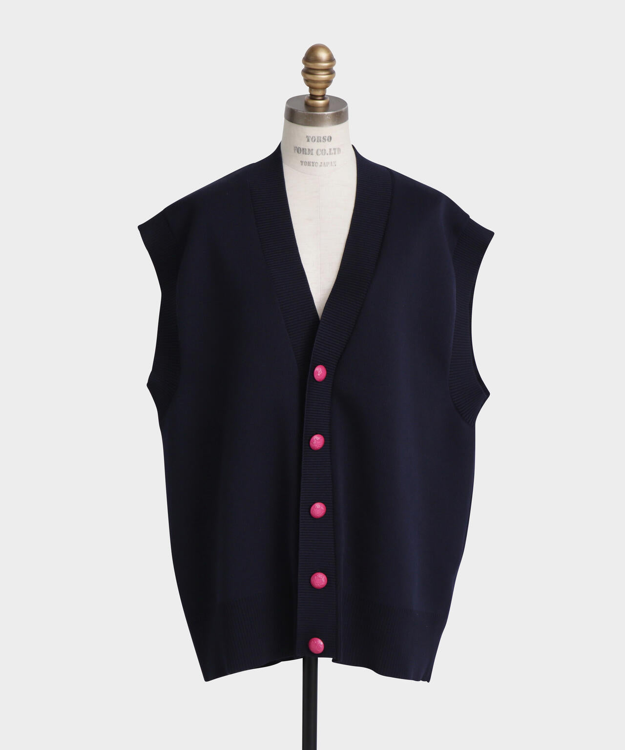 Painted Metal Button Gilet