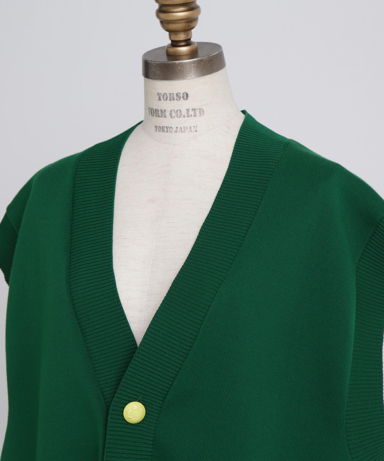 Painted Metal Button Gilet