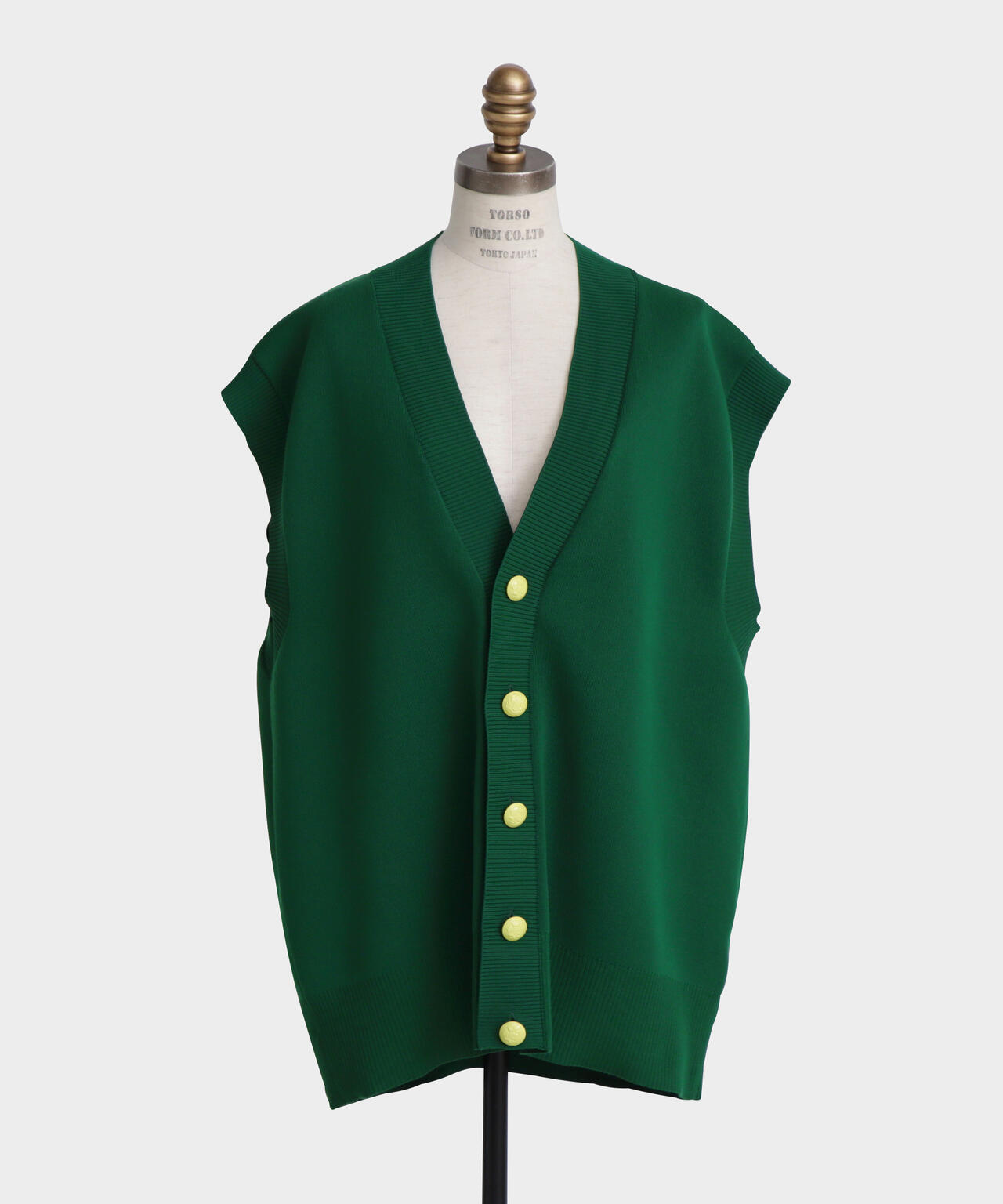 Painted Metal Button Gilet