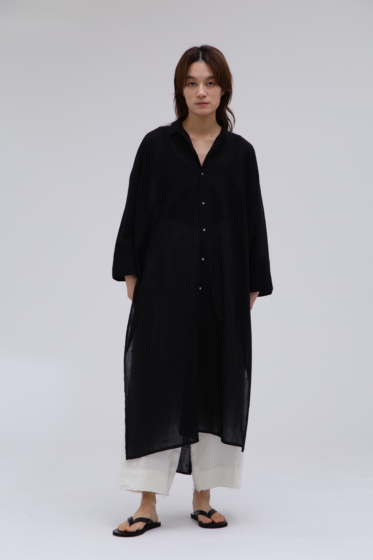 quitan / JAMDANI KHADI AO DAÏ LONG SHIRT