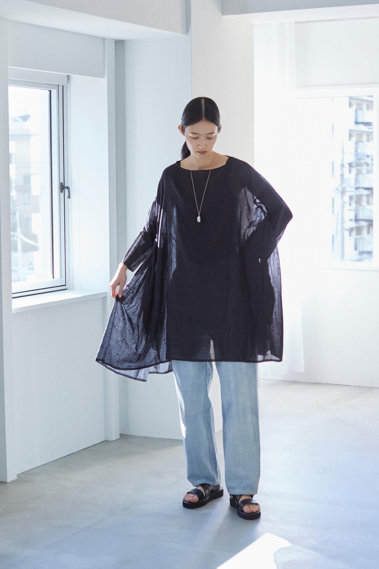 quitan / JAMDANI KHADI PULLOVER TUNIQUE