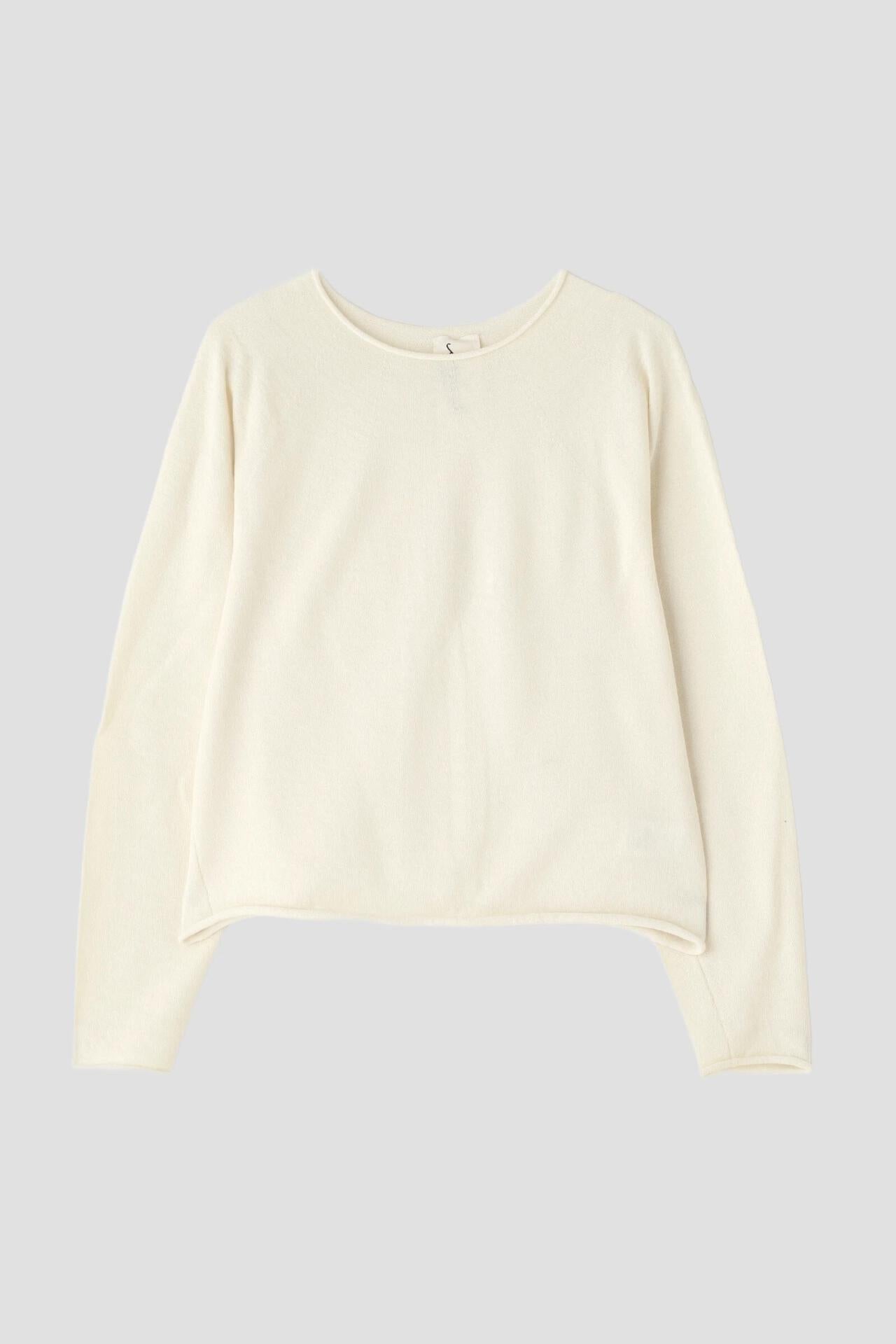 quitan / WOOL WASHI YARN CREW KNIT